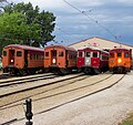 The East Troy Railroad Museum lines up former Chicago, South Shore and South Bend cars for a photo shoot.