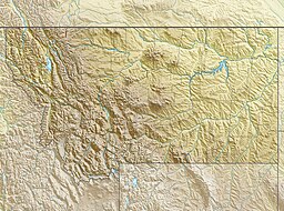 Location of Lake Elwell in Montana, USA.
