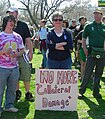 Image 25Protester holds sign at March 20, 2010 anti-war protest (from Protests against the Iraq War)