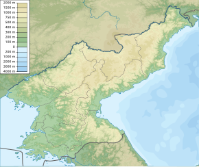 Sự cố đắm tàu Cheonan trên bản đồ Cộng hòa Dân chủ Nhân dân Triều Tiên