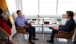 El presidente de la República Daniel Noboa Azin mantuvo una entrevistas con Telemundo en Guayas, 12 de enero de 2024 - 5.jpg