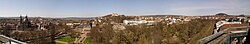 Panorama of Fulda from the town castle