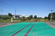 留萌方踏切跡より留萌方面を望む（2024年8月）