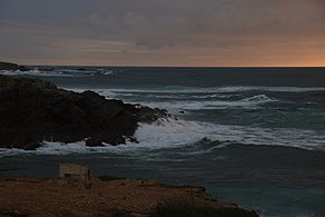 Crepuscolo a Porto Covo di Sines, Portogallo