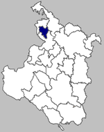 Map of Ribnik municipality within Karlovac County