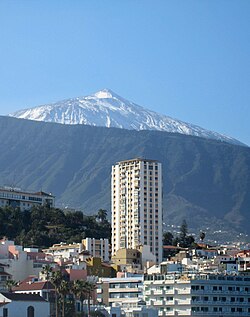 A Teide Puerto de la Cruz felől