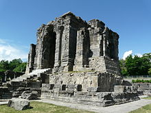 Martand Sun Temple Central shrine, dedicated to the deity Surya.