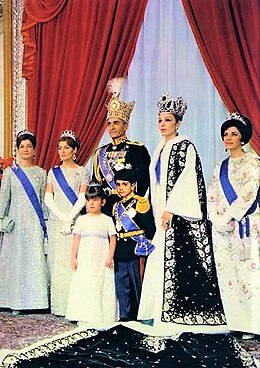 Mohamed Reza ŝaho Pahlavi kaj lia edzino, Imperiestrino Farah