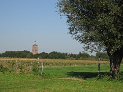 Tower of the Protestant church in Asperen