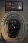 Memorial to Erskine Childers (1905-1974) in St. Patrick's Cathedral in Dublin