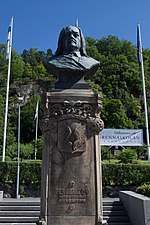 Byst i brons av Per Brahe vid Gränna torg i Gränna (1916) av den svenske skulptören John Börjeson