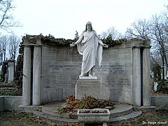 Replica at the Haggenmacher family tomb at the Farkasréti Cemetery in Budapest, Hungary (1916)