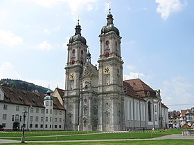 Abadía de San Gall (1755-1768), St. Gallen, Suiza, barroco con interior rococó