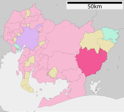 Location of Shinshiro in Aichi Prefecture