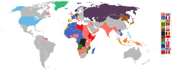 Impérios coloniais em 1936.