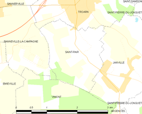 Poziția localității Saint-Pair