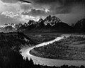 Výtvarná krajinářská fotografie, Ansel Adams (1902–1984): Tetonské hory a Hadí řeka