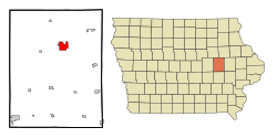 Location of Vinton, Iowa