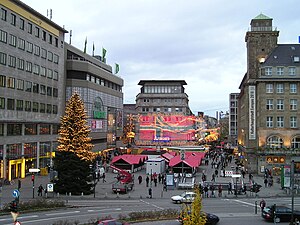 Eingang zum Stadtkern vom Hauptbahnhof aus