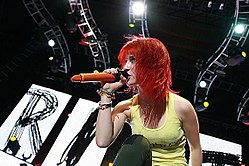 Hayley Williams im Juli 2010 auf da Honda Civic Tour