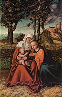 Madone et Ste Anne 1516, Munich