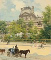 4 Louis Béroud, La Place Du Louvre, 1902 - Artvee uploaded by Paris 16, nominated by Paris 16,  13,  0,  0