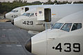 Three US Navy P-8A Poseidon aircraft sit at Perth Airport/Tiga pesawat Tentera Laut Amerika Syarikat P-8A Poseidon pesawat yang terletak di Lapangan Terbang Perth/三架在珀斯机场的美国海军P-8A“海神”