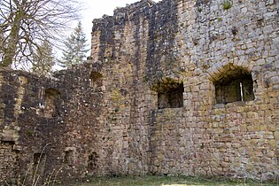 Schießnischen, Burg Lichtenfels (Dornhan), um 1250