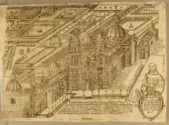 Basilica of San Francisco Lima 1675 Juan de Benavides.png