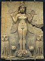 Le bas-relief de la « Reine de la nuit » (Ishtar ?) ou « plaque Burney ». British Museum.