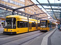 Haltestelle Postplatz in der Wallstraße nach der Umgestaltung