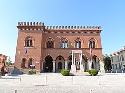 Skyline of Castelvetro Piacentino