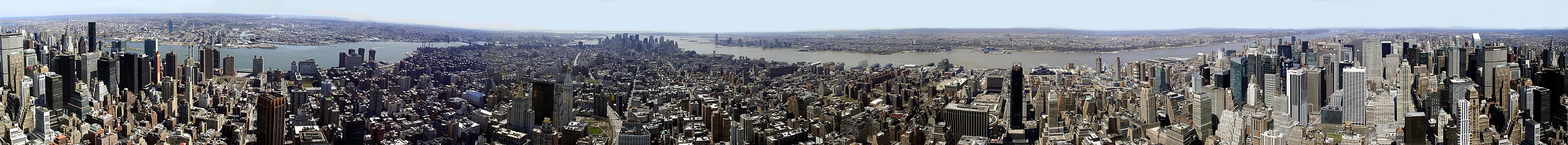 Panoramazicht op New York vanuit Empire State Building