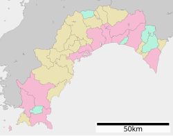 高知県立坂本龍馬記念館の位置（高知県内）