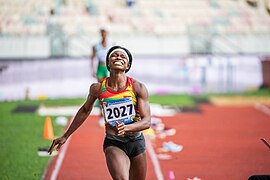 Athletes Bukinabés au Championnats d'Afrique d'athlétisme 2024 au stade de Japoma 08.jpg