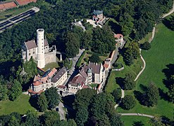 Aerial image of the Lichtenstein Castle (view from the west).jpg