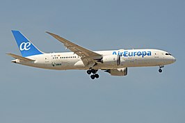 Een Boeing 787 van Air Europa