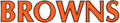 The Browns' script logo used from 1975 until the 2002 season.