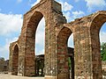 The 13th century corbelled arches of the Quwwat ul-Islam Mosque, Delhi.[9]