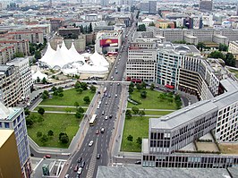 Bundesstraße 1 in Berlijn (Leipziger Platz)