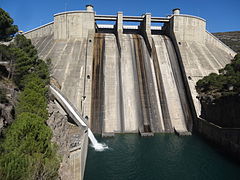 Presa de l'embassament de Lo Grau