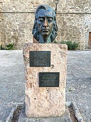 Busto a Valldemossa, dove Chopin stette nel 1838-39