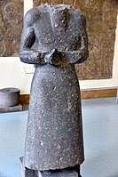 Statue of an Akkadian ruler. From Assur, Iraq, c. 2300 BC. Pergamon Museum.