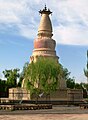 Zaldi zuriaren pagoda.