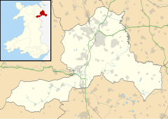 Holt is located in Wrexham