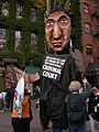 Image 33October 2007, protest against the Iraq War in Seattle, Occidental Park sign on a giant puppet says "Why is the U.S. gov't so afraid of the International Criminal Court" (from Protests against the Iraq War)