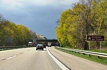 Photographie du panneau Autoroute de la Liberté en Allemagne