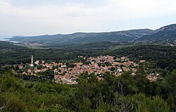 pogled na Vrbanj sa brda Hum