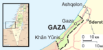 Mappa della Striscia di Gaza