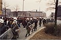 German police officers at a demonstration in Hamburg